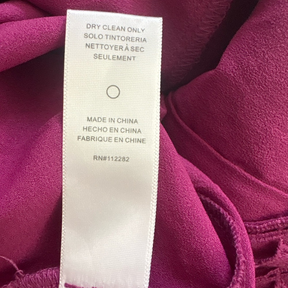 New Medium Adelyn Rae Purple Berry Lace Open Back Romper - Picture 12 of 16